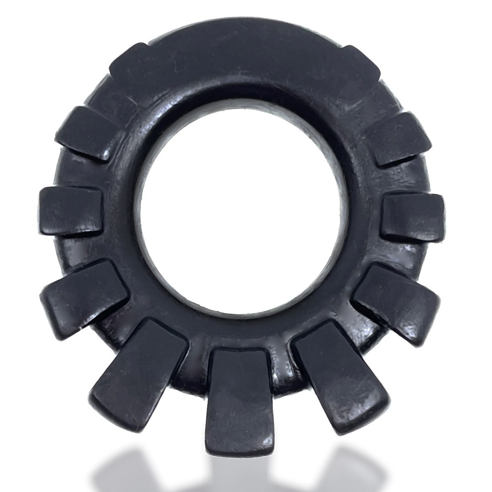 Oxballs Cock Lug silicone cock ring with rubbery nubs in black