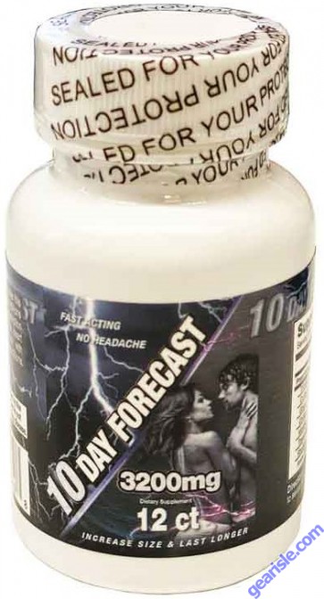 10 Day Forecast 3200mg Dietary Supplement 12 Capsule Bottle