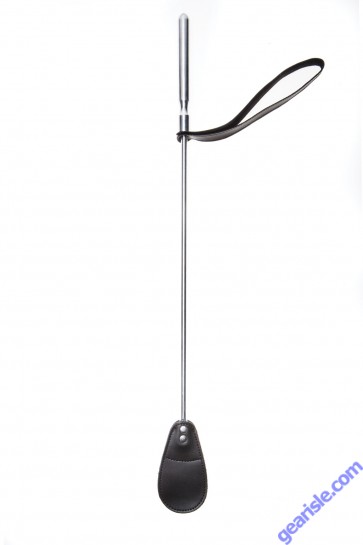 Leather Crop Metal Handle Triple X 12006