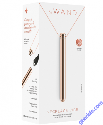LeWand Necklace Vibe Rose Gold Rechargeable 