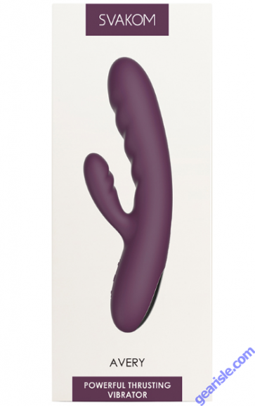 Svakom Avery Thrusting Rabbit Vibrator Lilac 