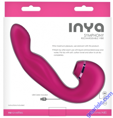 NS Inya Symphony Air Pulse Rechargeable G Spot Vibrator Pink box