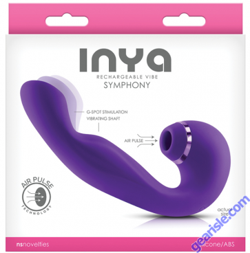 NS Inya Symphony Air Pulse Rechargeable G Spot Purple Vibrator box