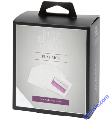 Fifty Shades Of Grey Play Nice Adults Date Night Ideas Card Game box