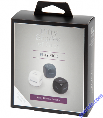 Fifty Shades Of Grey Play Nice Couples Kinky Role Play Dice box