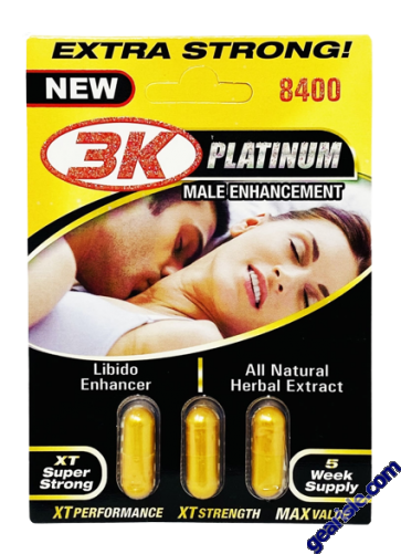 3 KO Gold Platinum 8400mg 3 Pills Male Enhancement Pill