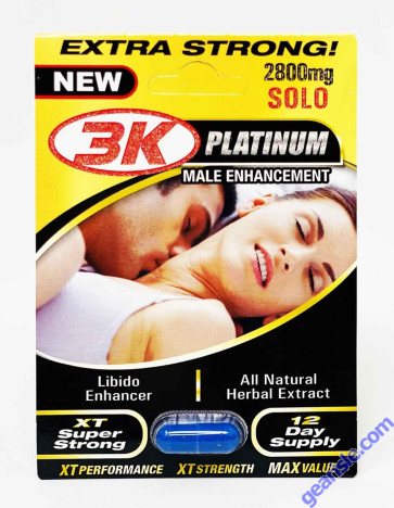 3 KO Solo Gold XT Super Strong Male Libido Enhancer Pill 2300 mg