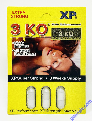 3 KO Male Sexual Libido Enhancer 1000 mg Natural Herbal Extract x 3pills