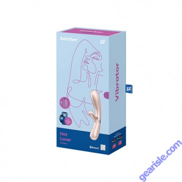 Vibrator Hot Lover Silicone Warming Green Satisfyer box