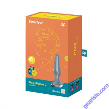 Satisfyer Plug Ilicious 2 Vibrator Waterproof Rechargeable Ice Blue box