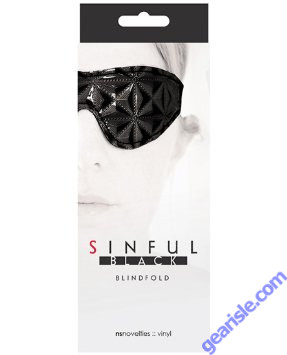 Sinful Black Blindfold by NS Novelties