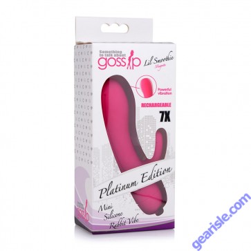 Curve Lil Smoothie 7X Rechargeable Mini Rabbit G Spot Vibrator Magenta box