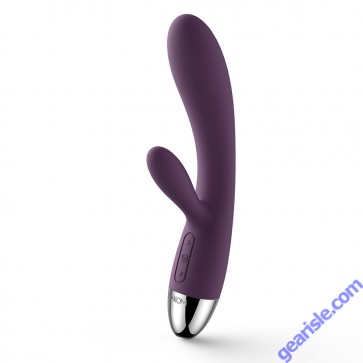 Svakom Alice Violet Rechargeable Silicone Rabbit Vibrator solo