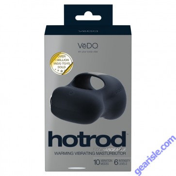Vedo Hotrod Rechargeable Warming Masturbator Just Black box