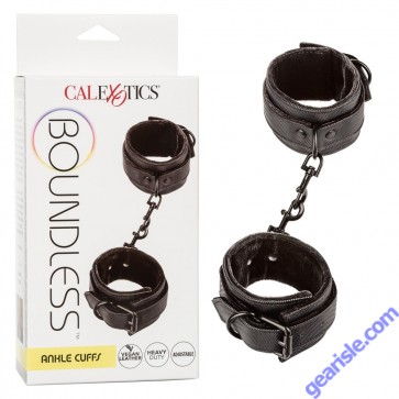 CalExotics Boundless Adjustable Ankle Cuffs Vegan Leather box