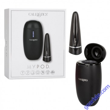 CalExotics My Pod Black 7 Function Rechargeable Mini Vibrator box kit