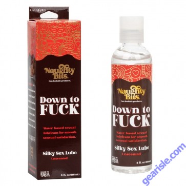 CalExotics Naughty Bits Down To Fuck Silky Sex Lube Bulk Water Based box
