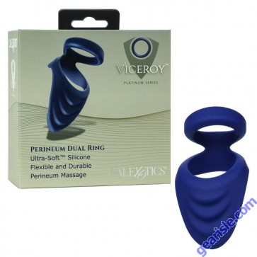 Viceroy Platinum Series Silicone Perineum Dual Cock Ring Calexotics box