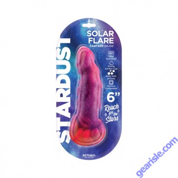 Hott Stardust Solar Flare 6" Dildo Silicone Suction Cup Silicone