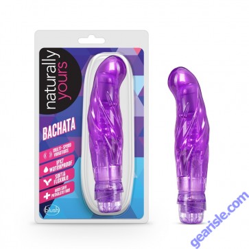 Blush Naturally Yours Bachata Purple Waterproof TPE Vibrator box