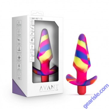 Anal Plug Blush Avant Free Spirit Scarlet Vibrating Silicone box