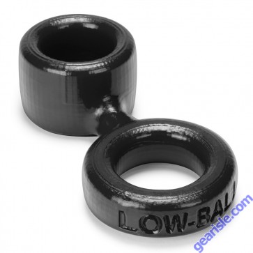 Cock Ring Oxballs Lowball Ballstretcher Silicone Black naked