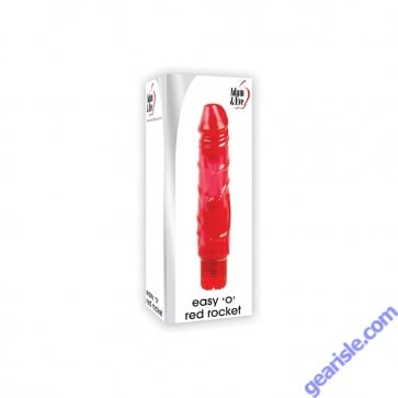 Adam & Eve Easy O Red Rocket G Spot Vibrator Lifelike Flexible box