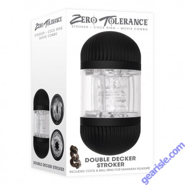 Zero Tolerance Masturbator Double Decker Dual Ended Stroker Waterproof box