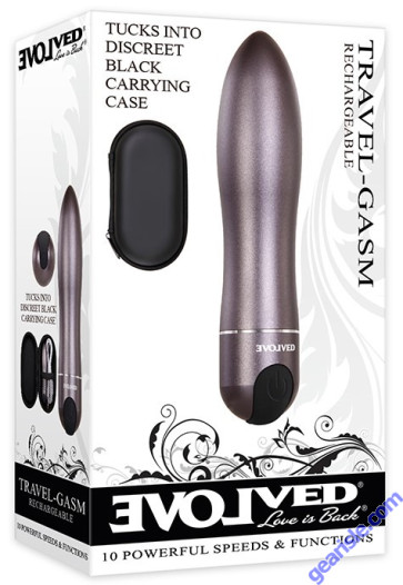 Evolved Travel Gasm Rechargeable Bullet Vibrator Waterproof box