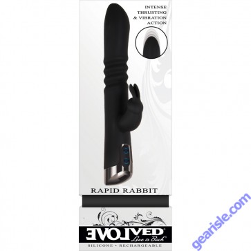 Evolved Rapid Rabbit Vibrator Silicone Waterproof Rechargeable box Evolved Rapid Rabbit Vibrator Silicone Waterproof Rechargeable box
