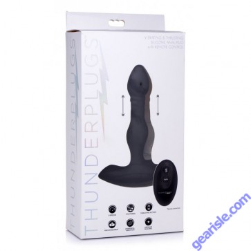 Thunder Plugs Vibrating Thrusting Remote Control Silicone Anal Plug box