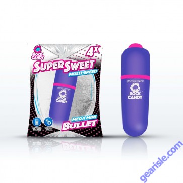 Super Sweet Bullet Vibrator Purple Rock Candy Water Resistant Super Sweet Bullet Vibrator Purple Rock Candy Water Resistant