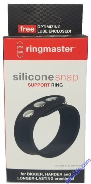 Ringmaster Silicone Snap Support Cock Ring Adjustable Stretchy