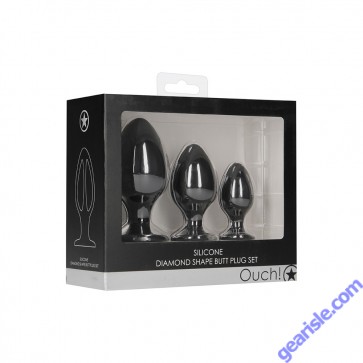 Ouch Diamond Shape Silicone Butt Plug box