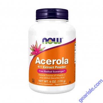 Front view of Acerola Powder bottle