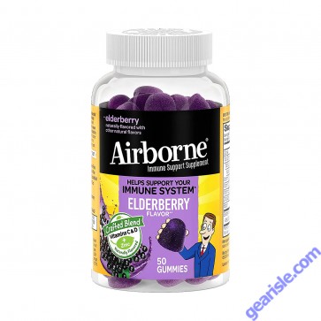 Front view of Airborne Elderberry Gummies