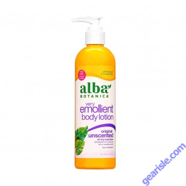 Alba Botanica unscented body lotion bottle