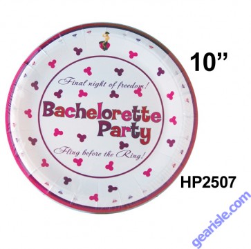 Bachelorette Party Plate 10 Piece