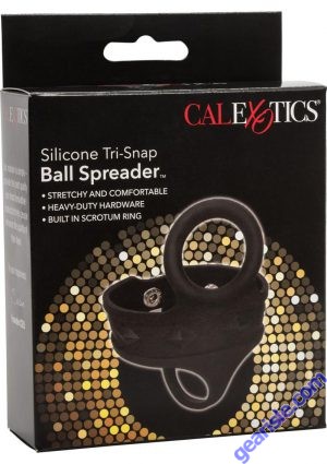 Ball Spreader Silicone Tri-Snap Scrotum Ring Cal Exotics