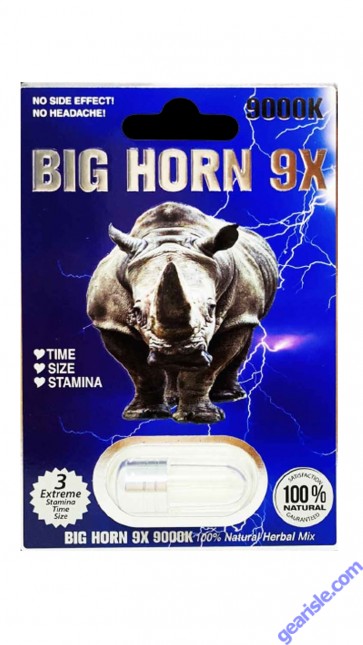 Big Horn 9X 9000k Male Sexual Enhancement Capsules