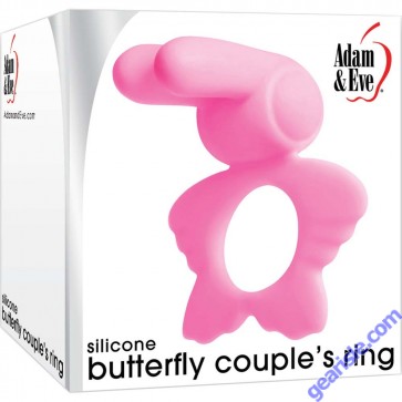 Silicone Butterfly Couple's Penis Ring Adam and Eve
