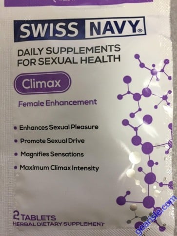 Climax Female Enhancement 2 Tablets Swiss Navy