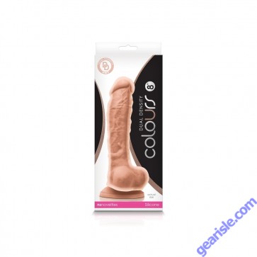 Colours Dual Density 8" Dildo White Cock