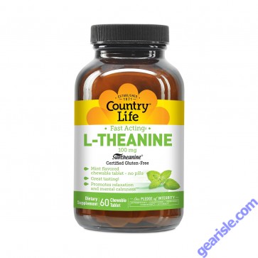 Country Life L-Theanine Chewable 100mg Tablets