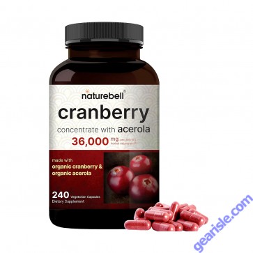 Organic cranberry pills with acerola cherry powder Organic cranberry pills with acerola cherry powder