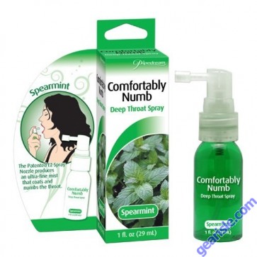 Comfortably Numb Deep Throat Spray Spearmint 1 fl Oz 29ml Comfortably Numb Deep Throat Spray Spearmint 1 fl Oz 29ml