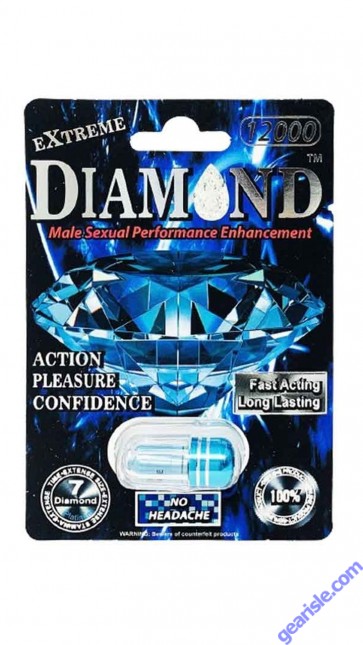 Diamond Platinum Black Extreme Male Sexual Performance Enhancement Pills 2000mg by Diamond Platinum
