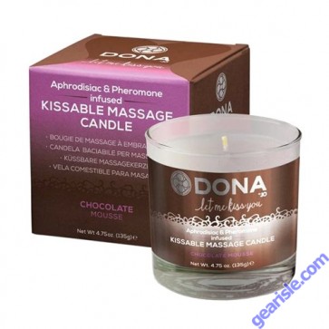 Dona Kissable Massage Candle Chocolate Mousse 4.75 Oz Dona Kissable Massage Candle Chocolate Mousse 4.75 Oz