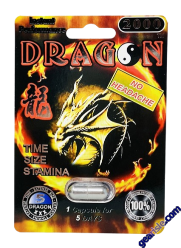 Dragon 2000 Male Sexual Performance Enhancement Silver Pills