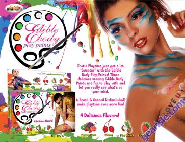 Edible Body Paints Four Flavors
